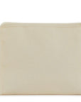 Natural Coated Canvas Medium Roadie Pouch