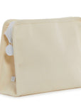 Natural Coated Canvas Medium Roadie Pouch