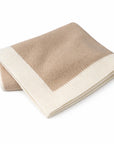 Personalized Knit Blanket with Border (Multiple Colors)
