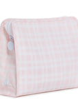 Pimlico Plaid Pink TRVL Large Roadie Pouch Bag