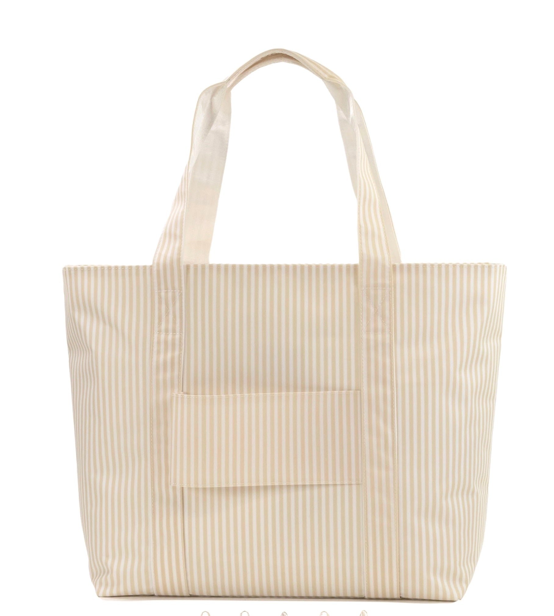 Pimlico Stripe Sand Personalized TRVL Jumbo Tote