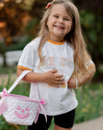 Personalized Pink Gingham Mini Trick or Treat Bucket
