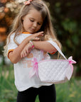 Personalized Pink Gingham Mini Trick or Treat Bucket