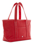 Red TRVL Medium Tote Coated Canvas