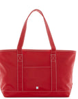 Red TRVL Medium Tote Coated Canvas