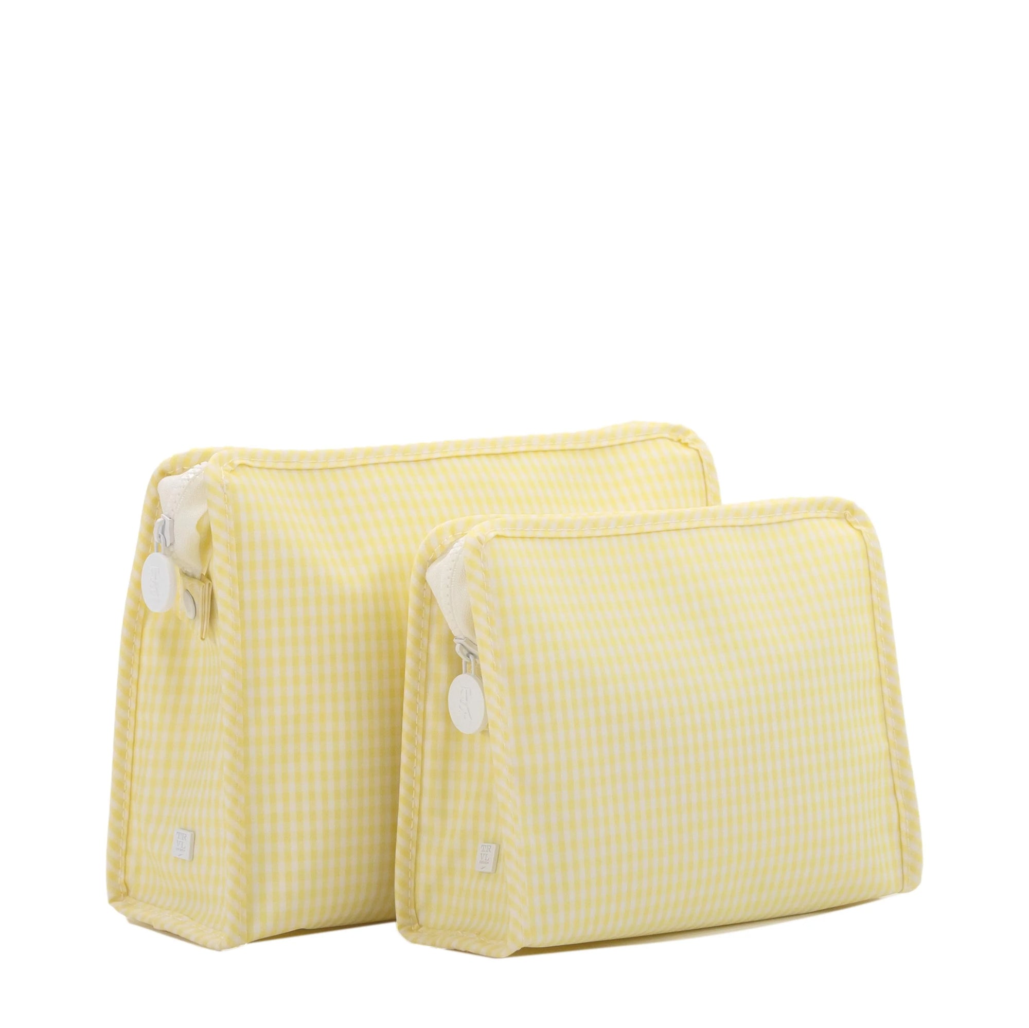 Gingham Buttercup TRVL Large Roadie Pouch Bag