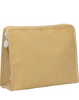 Khaki Coated Canvas TRVL Large Roadie Pouch Bag