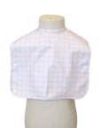 Pimlico Check Pink Wipeable Convertible Best Bib
