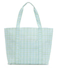 Classic Green Plaid Personalized TRVL Jumbo Tote