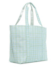 Classic Green Plaid Personalized TRVL Jumbo Tote
