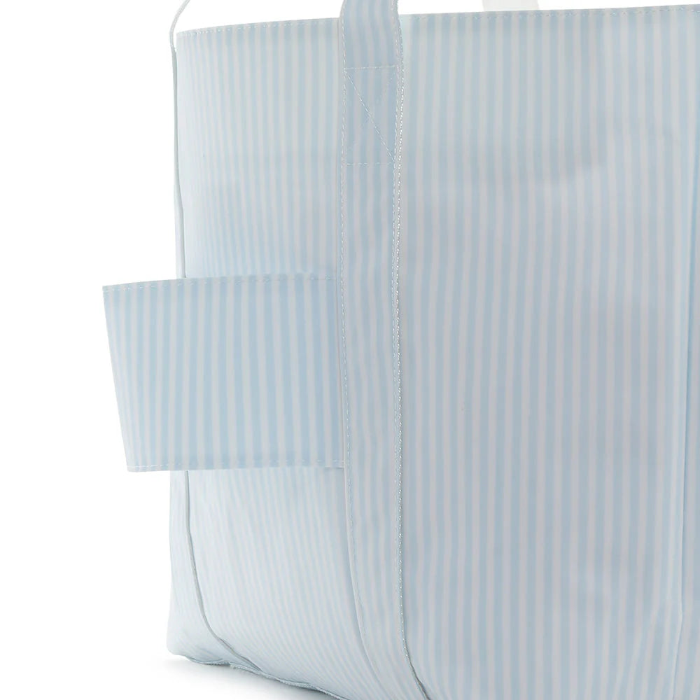 Pimlico Stripe Sand Personalized TRVL Jumbo Tote