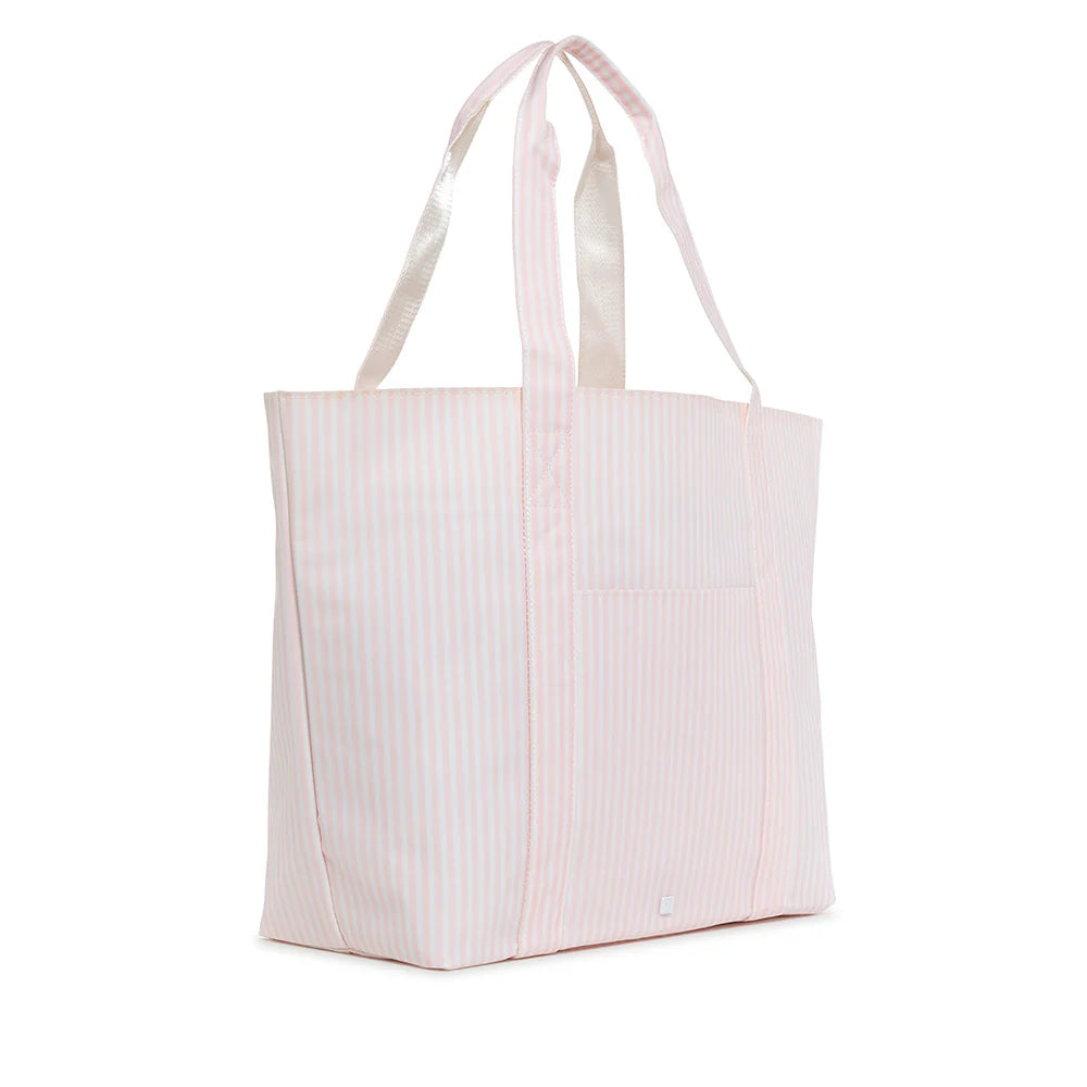 Pimlico Stripe Pink Personalized TRVL Jumbo Tote