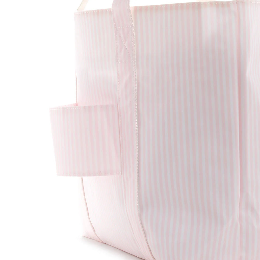 Pimlico Stripe Pink Personalized TRVL Jumbo Tote
