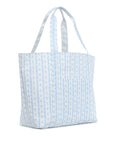 Ribbon Floral Blue Personalized TRVL Jumbo Tote