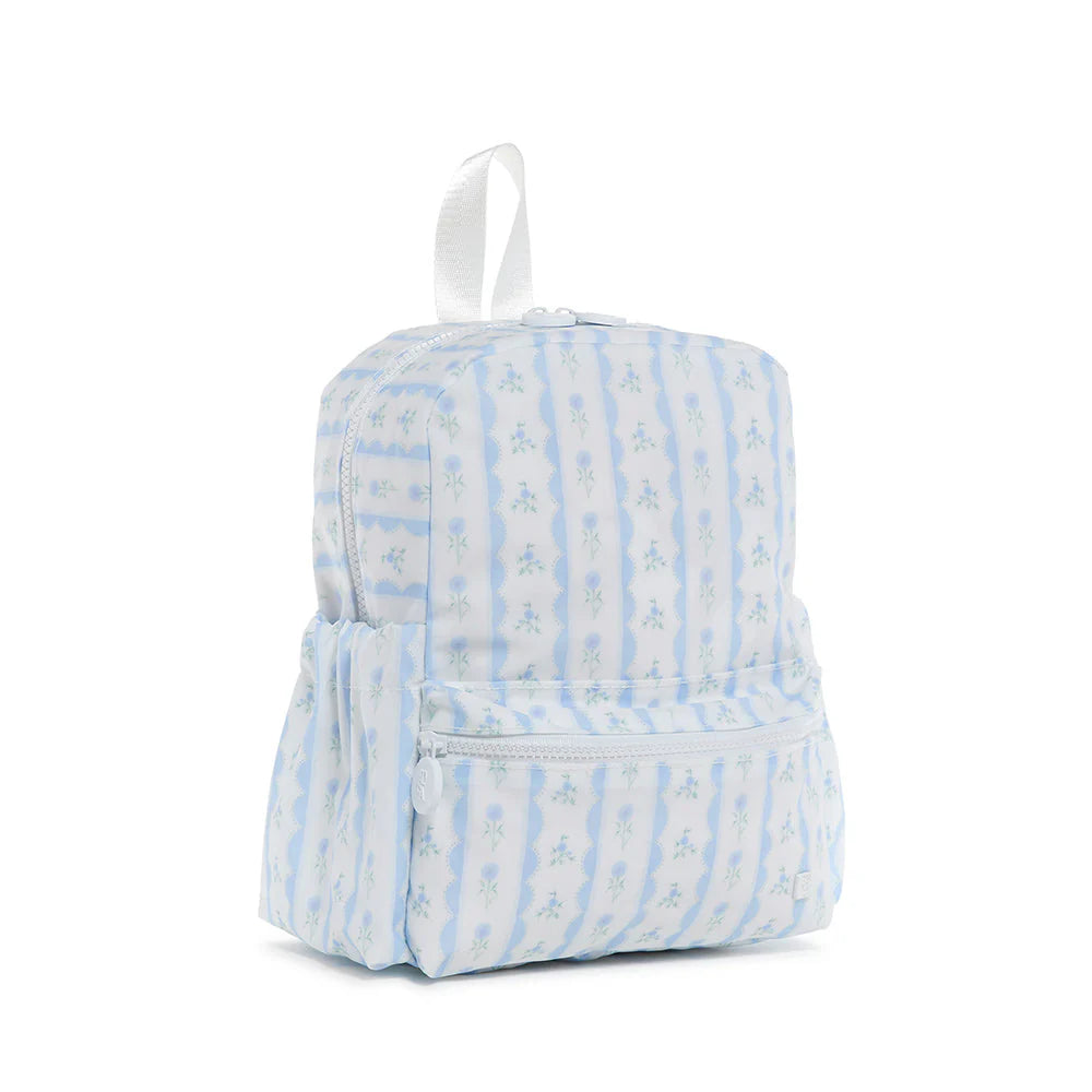 Ribbon Floral Blue TRVL Mini Backer