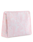 Bunny Toile Pink TRVL Large Roadie Pouch Bag