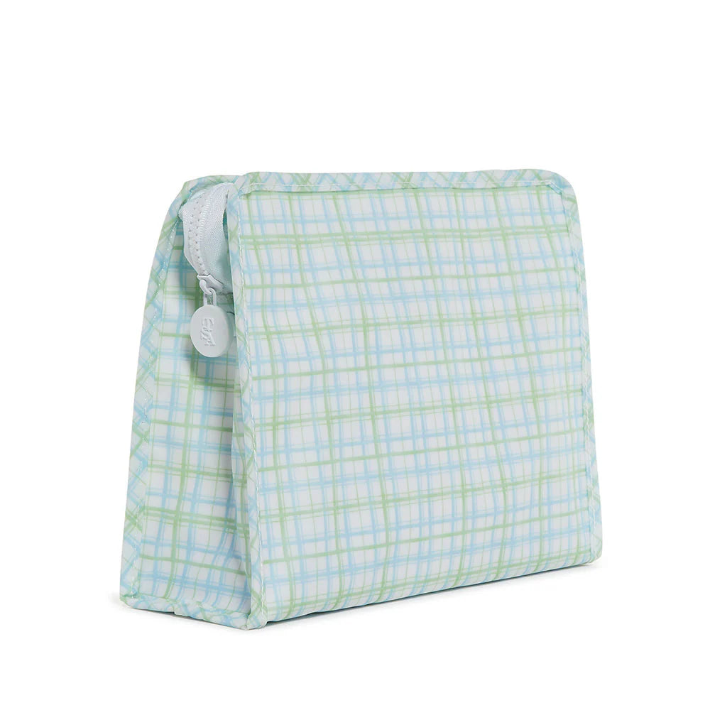 Classic Plaid Green TRVL Large Roadie Pouch Bag