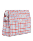 Classic Plaid Red Large Roadie Pouch Bag