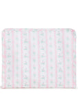 Ribbon Floral Pink Large Roadie Pouch Bag