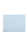 Gingham Mist Medium Roadie Pouch