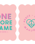 Mahjong Tile Shufflers (Set of 2): Hot Tips - Pink
