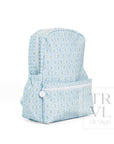 Petite Fleur Blue Full-Size Backpacker Backpack