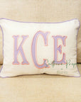 Pillowcase - Piping Edge Cotton: Pink trim / 12”x16”