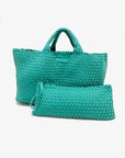 Woven Mahjong Carryall - 6 Colors: Chartreuse