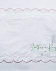 Pillowcase - Scalloped edge: Light Pink / 12”x 16”