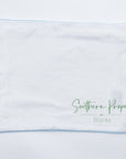 Pillowcase - Piping Edge Cotton: Light Blue trim / 12”x16”