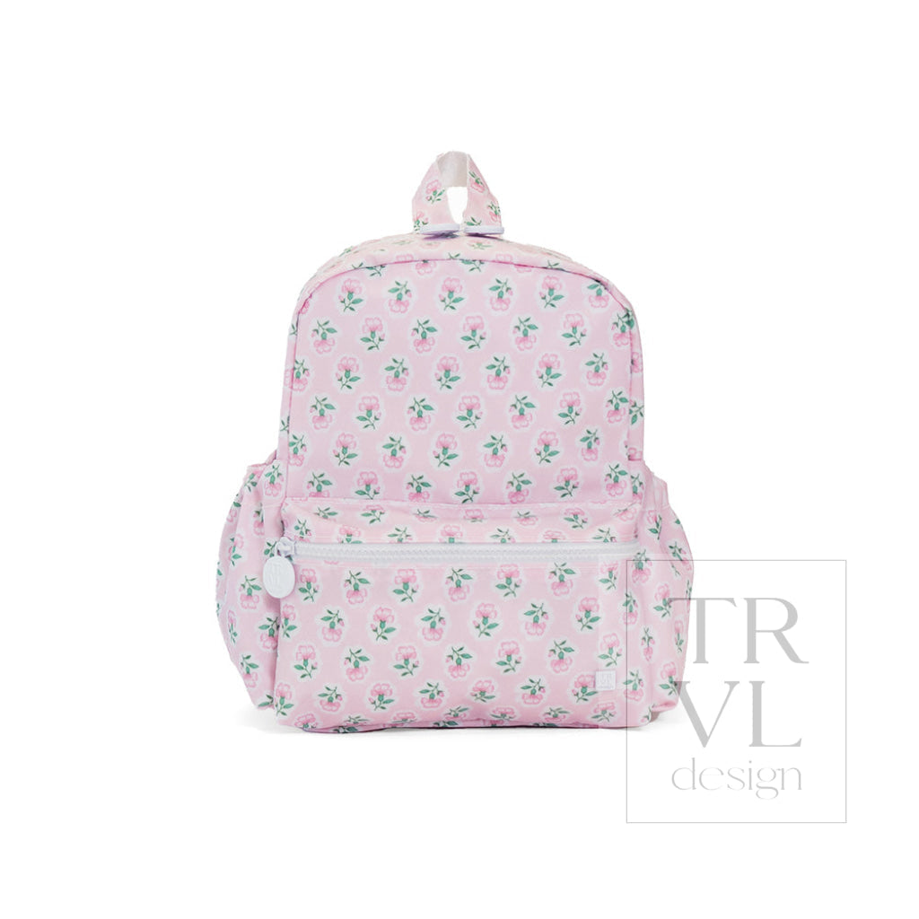 Personalized Petite Fleur Pink Mini Backpack