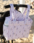 Pimlico Stripe Blue Quilted Wipeable Canvas Mini Go Go Stroller Tote