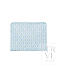 Petite Fleur Blue Large Roadie Pouch Bag