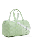 Gingham Leaf Green Weekender Duffel Bag