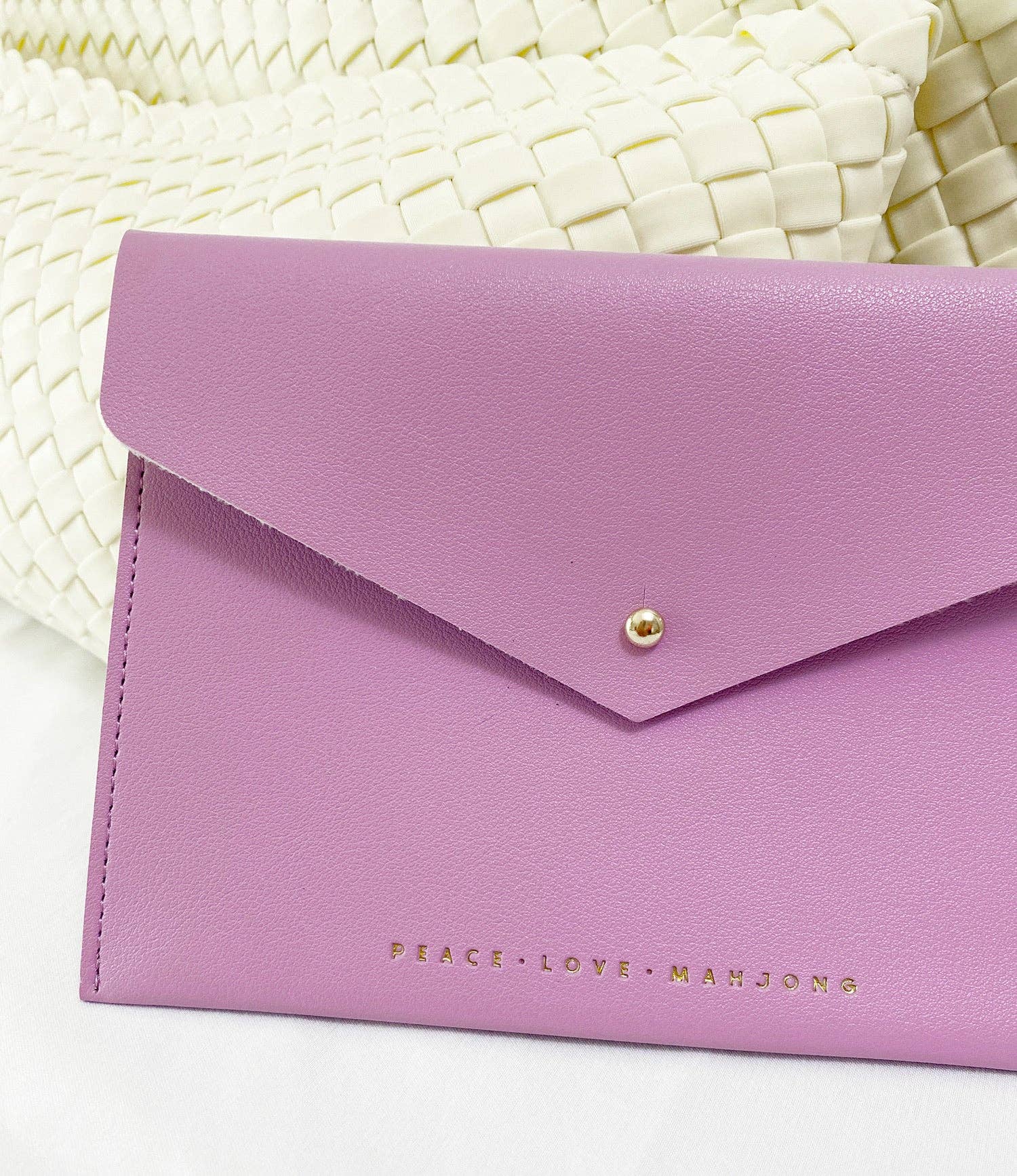 Card Clutch: Chartreuse - Large Size