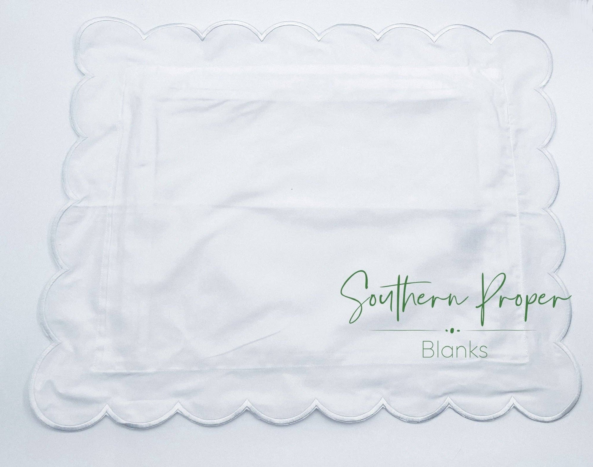 Pillowcase - Scalloped edge: Light Pink / 12”x 16”