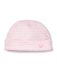 Baby Personalized Pink Pima Stripe Hat