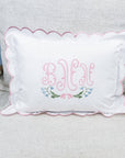 Pillowcase - Scalloped edge: Light Pink / 12”x 16”