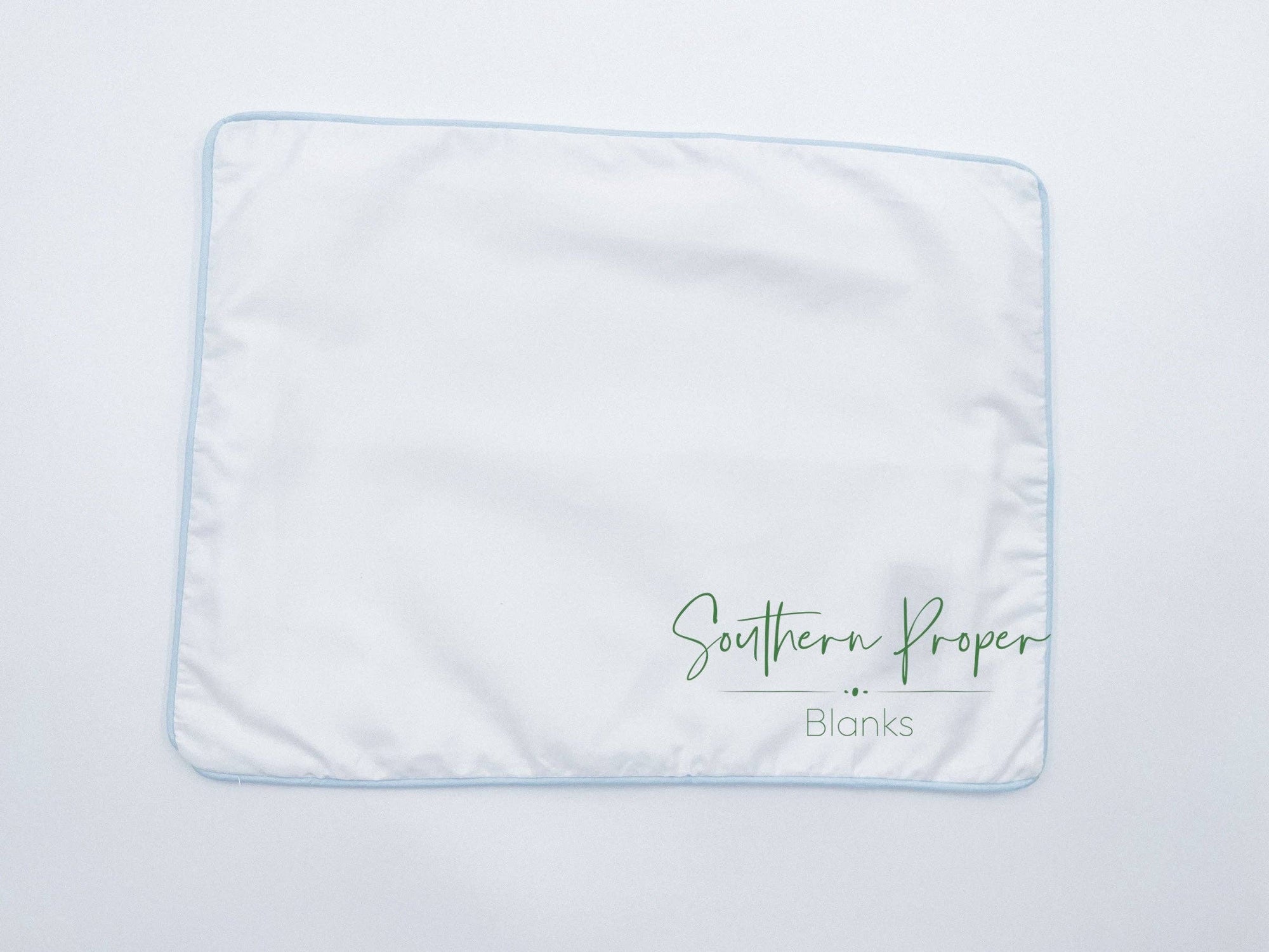 Pillowcase - Piping Edge Cotton: Pink trim / 12”x16”