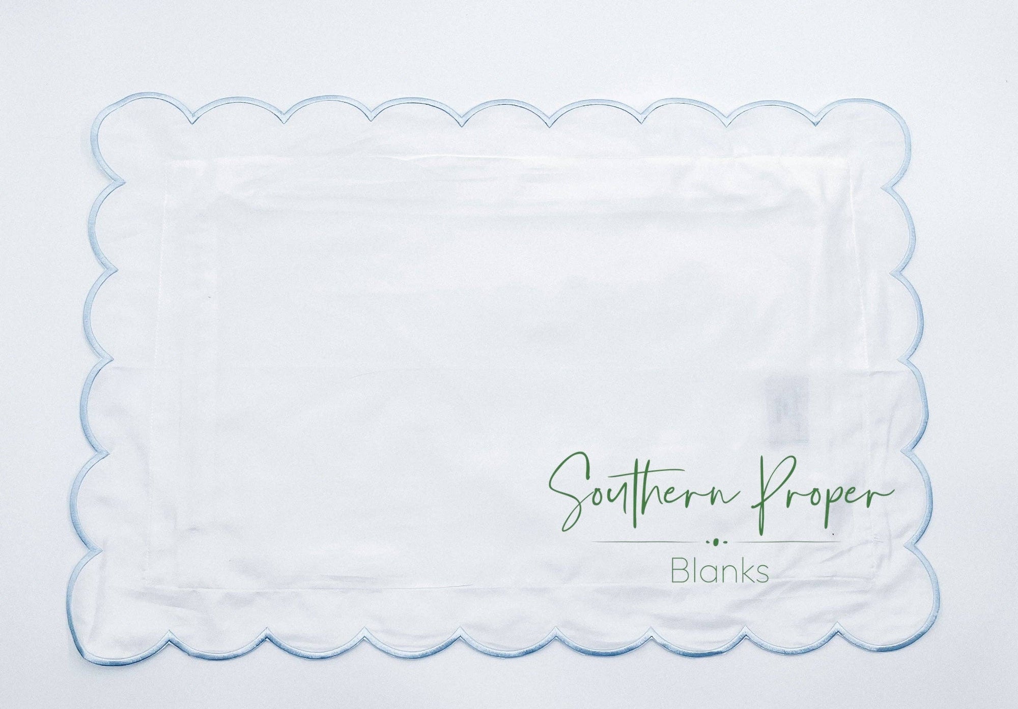 Pillowcase - Scalloped edge: Light Pink / 12”x 16”