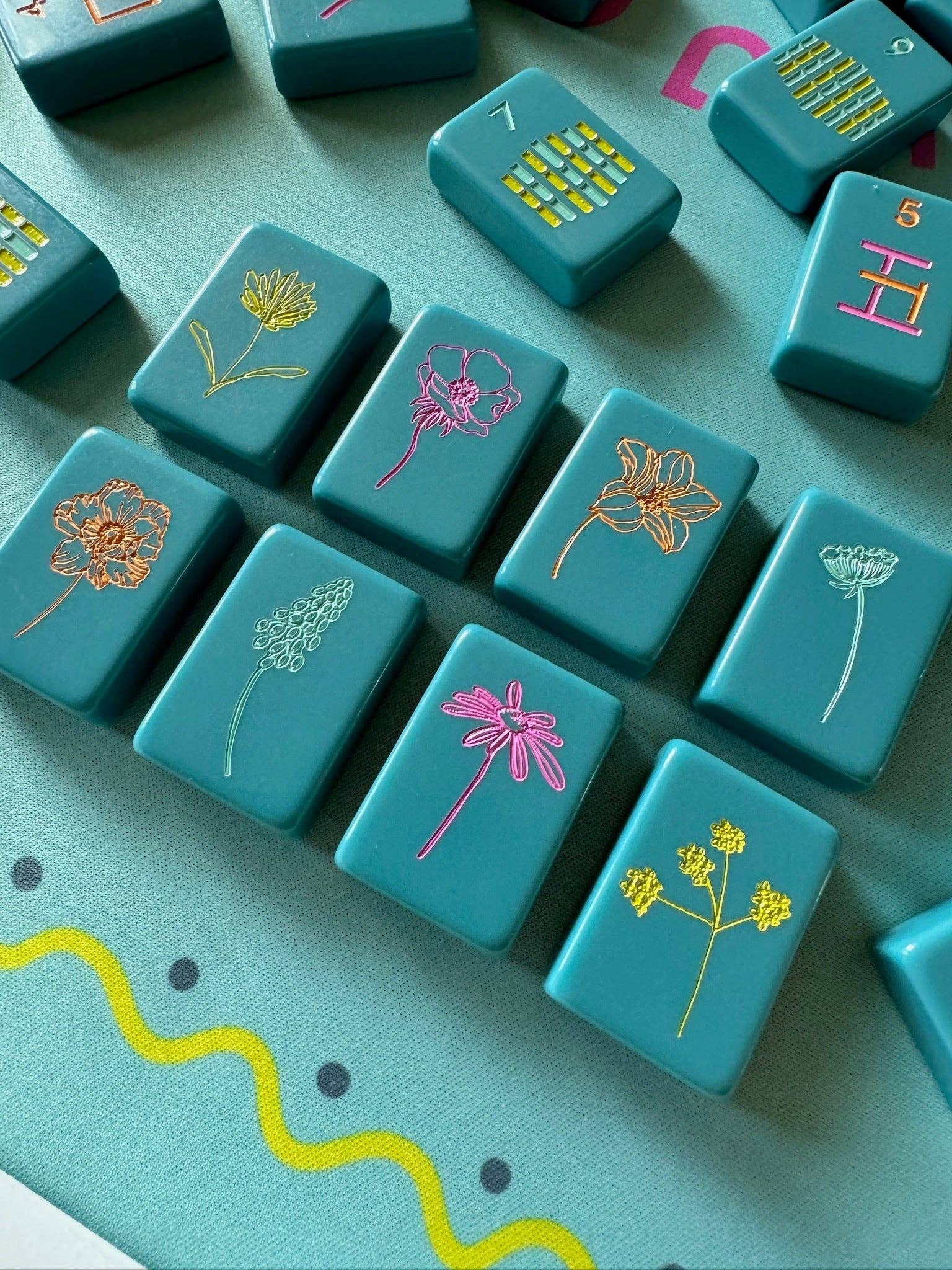 OG Mahj Tiles - Totally Teal: Totally Teal