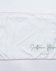 Pillowcase - Piping Edge Cotton: Pink trim / 12”x16”