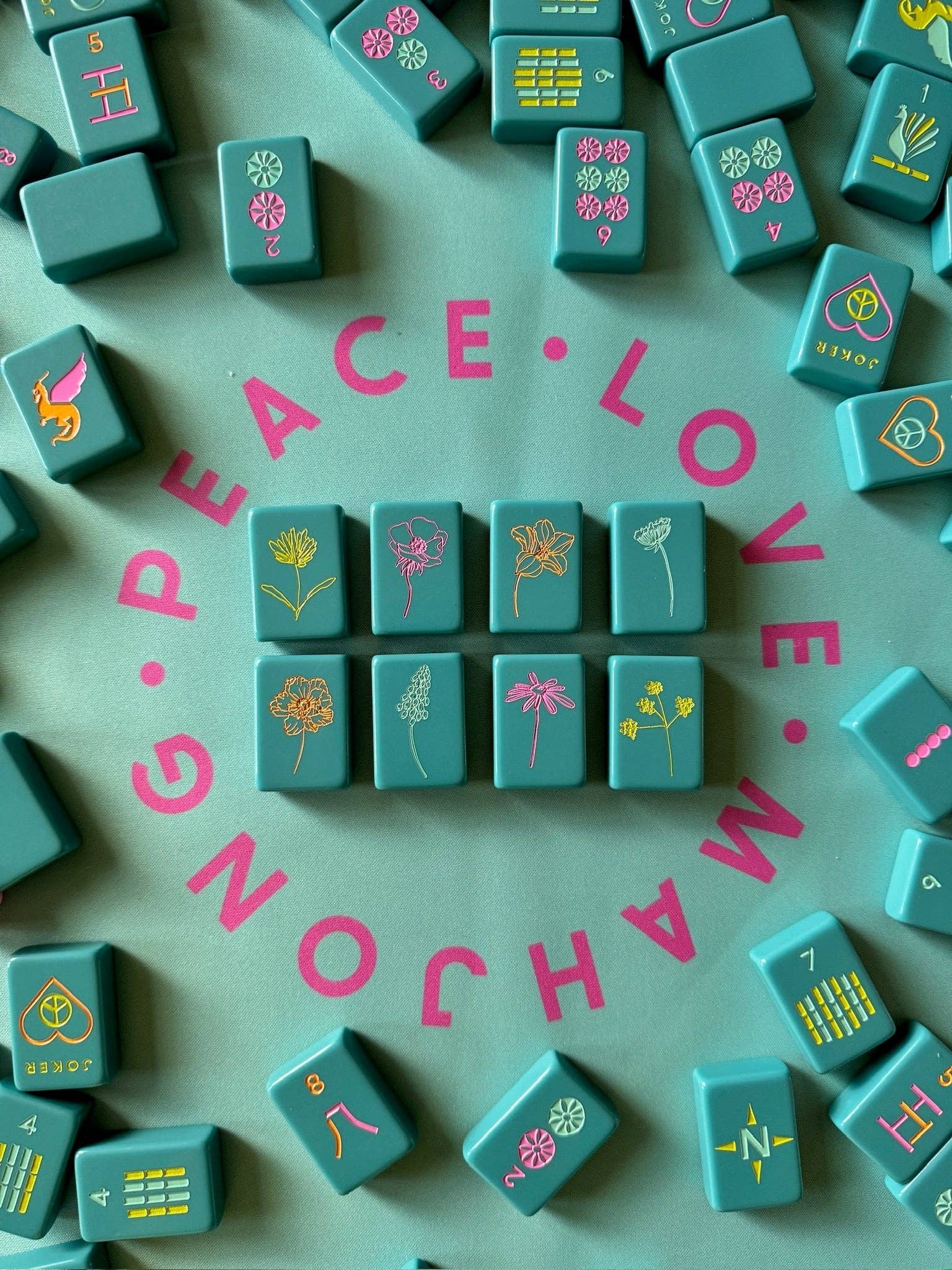 OG Mahj Tiles - Totally Teal: Totally Teal