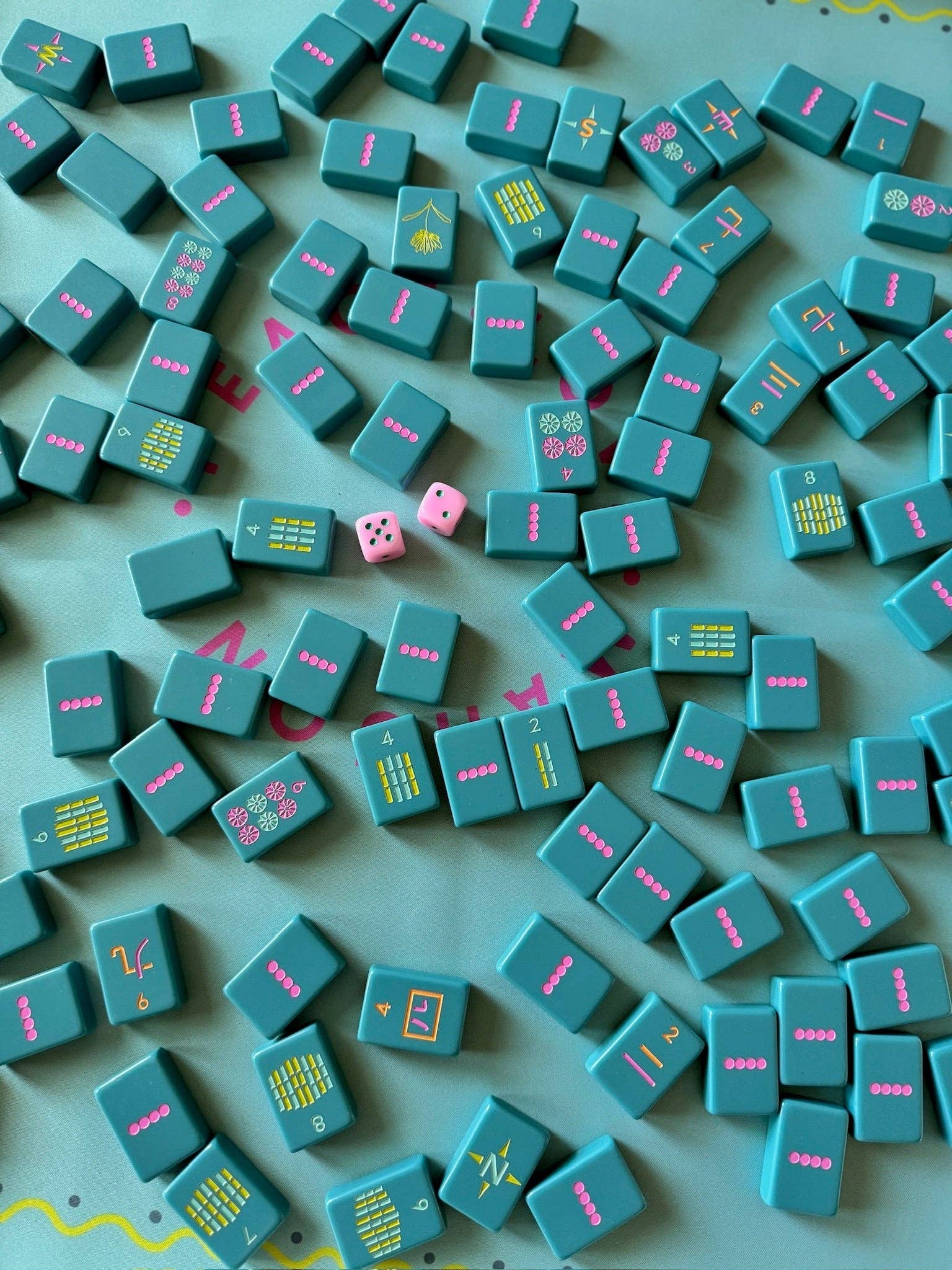 OG Mahj Tiles - Totally Teal: Totally Teal