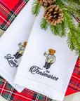 Personalized Tuxedo Bear Guest Towel