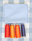 Pimlico Stripe Chambray Quilted Wipeable Canvas Go Go Tote
