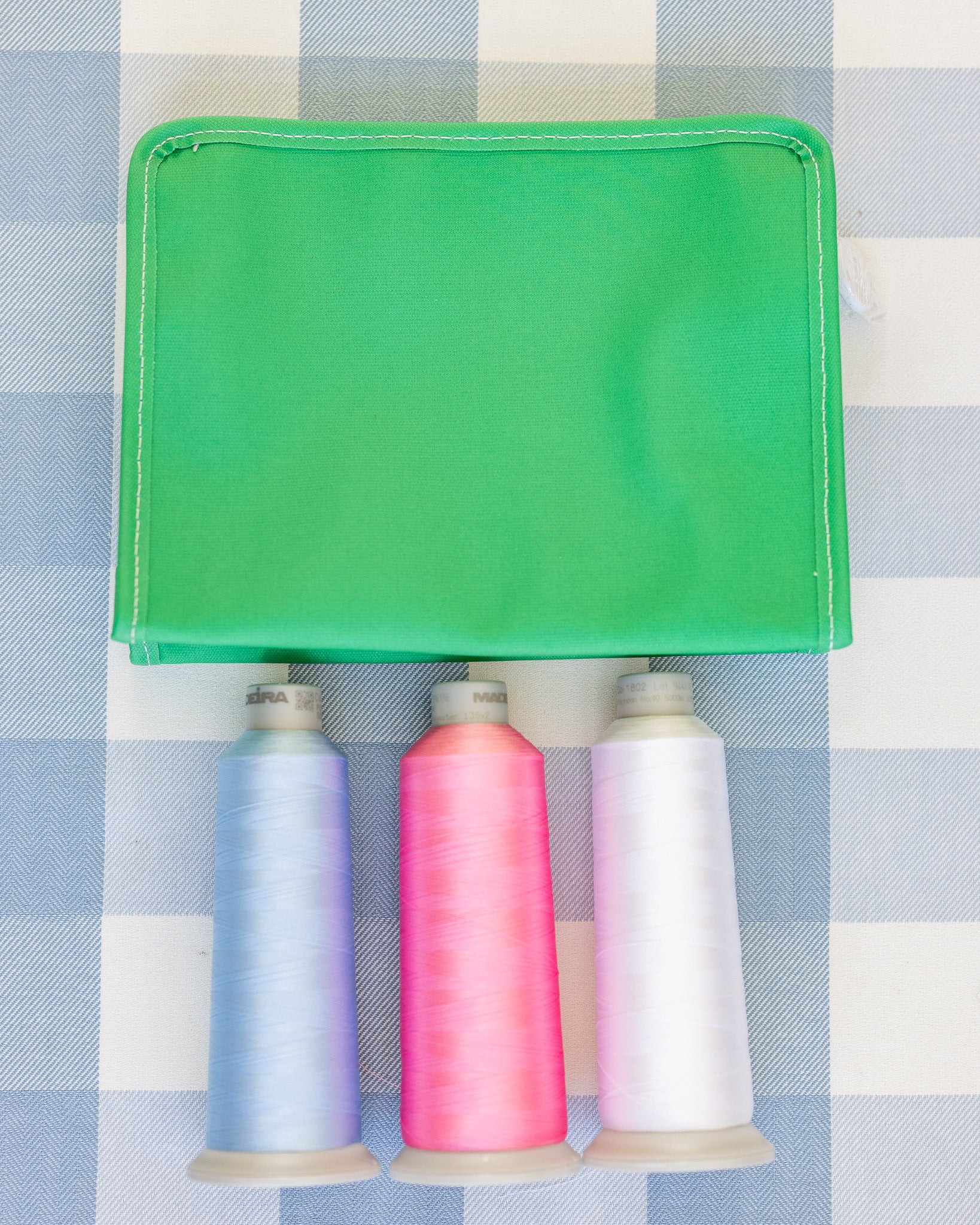 Kelly Green TRVL Medium Tote Coated Canvas