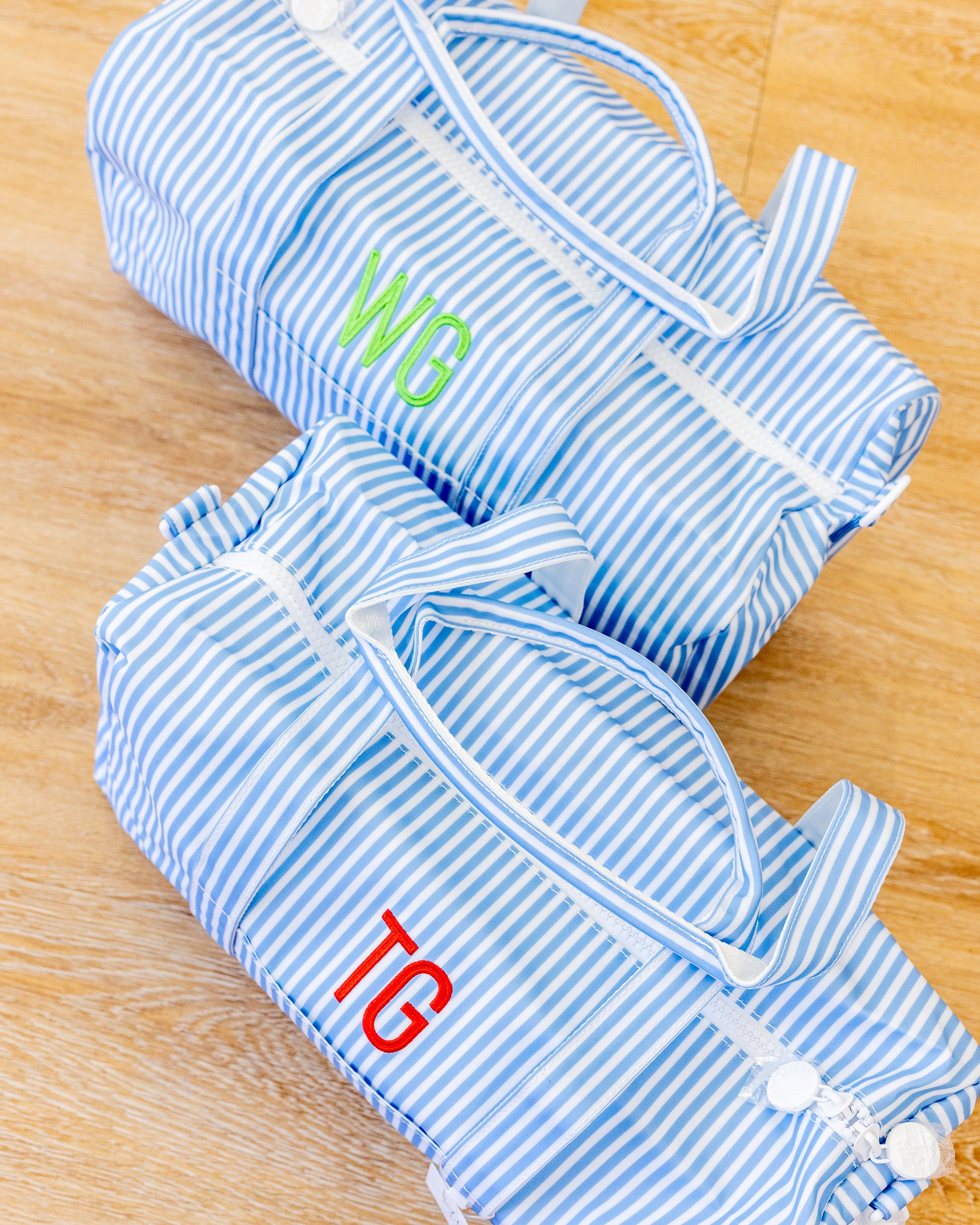 Pimlico Stripe Chambray Round Case