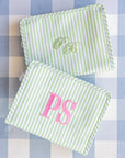 Pimlico Stripe Sage Medium Roadie Pouch