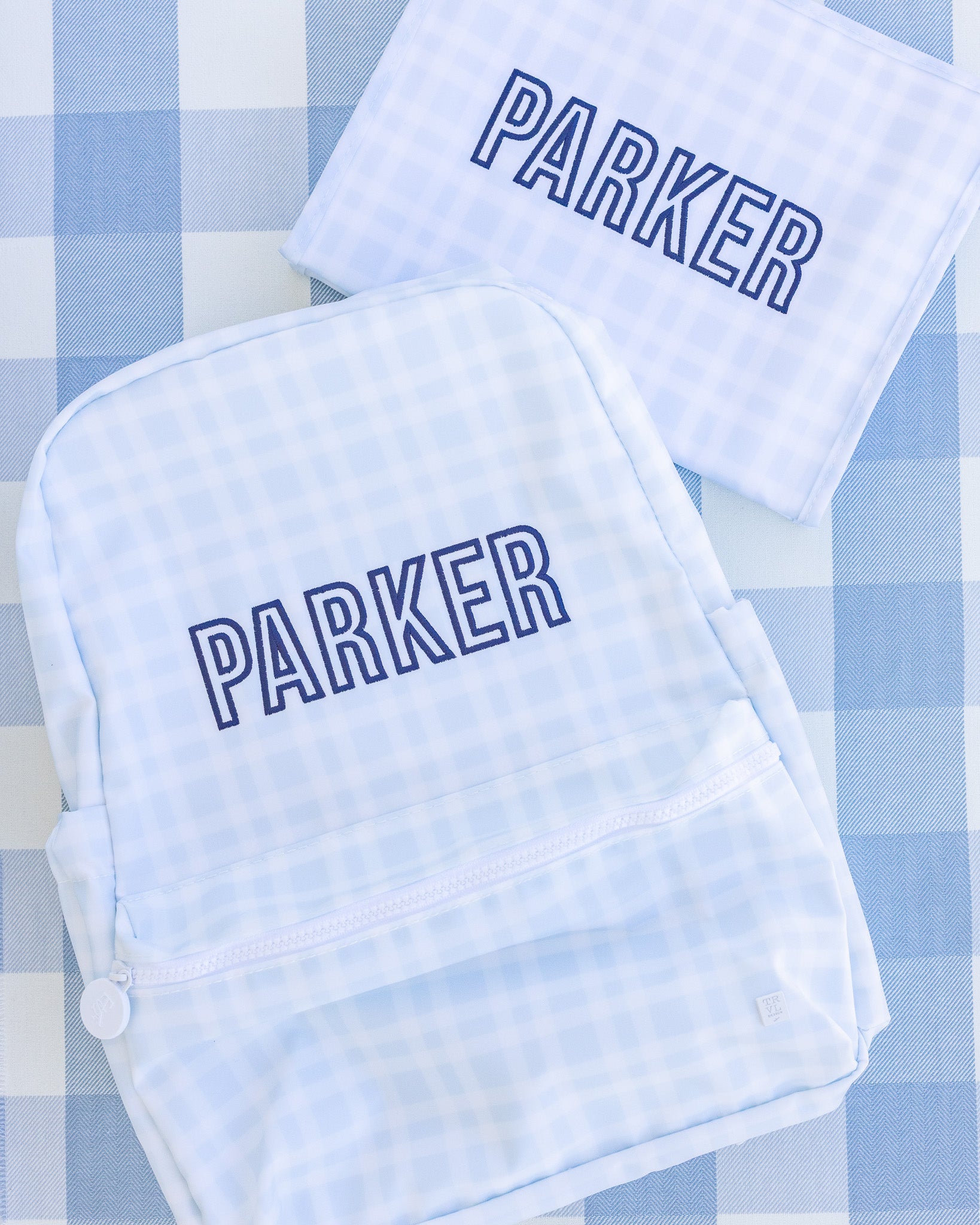 Pimlico Plaid Blue Full-Size Backpacker